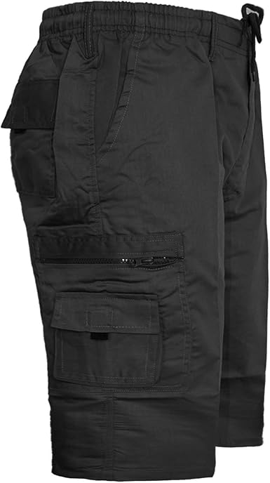 Big men's elastic waist cargo shorts Clearance