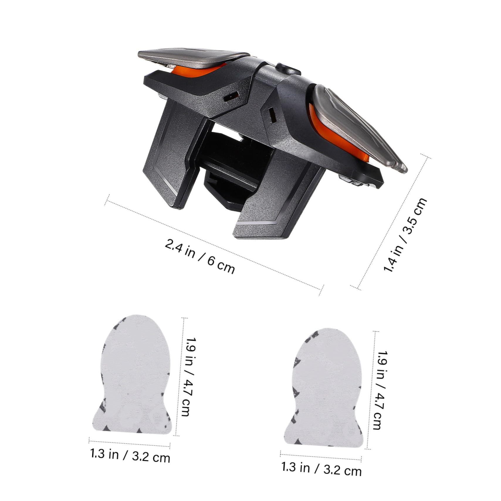 Zerodeko Mobiler Spielcontroller mit Ladekabel und Ergonomischen Handschuhen aus Stoff für Präzise Trigger Steuerung und Bildschirmschutz Beim Gaming