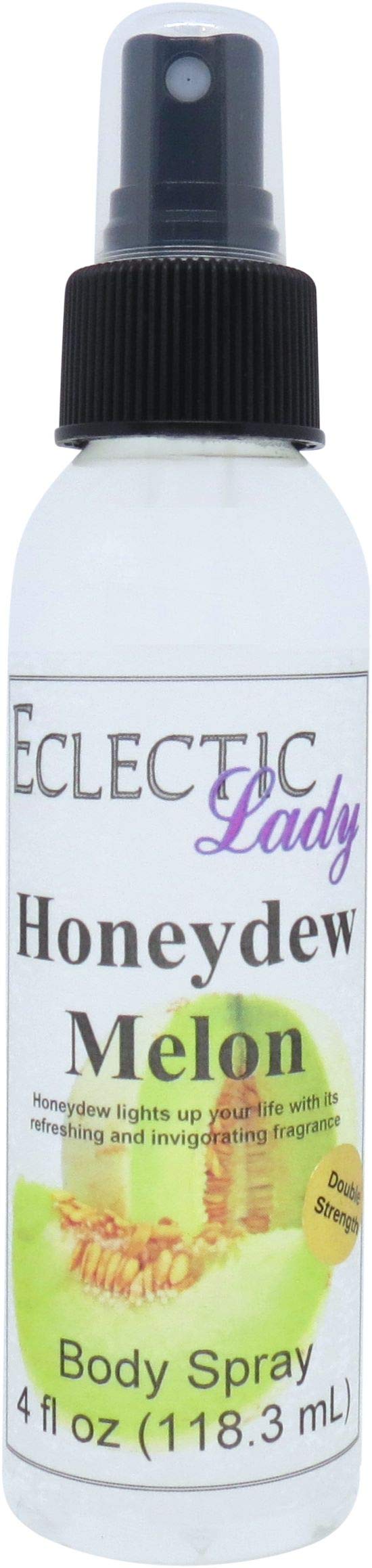 Eclectic Lady Honeydew Melon Body Spray, Double Strength, 4 ounces, Body Mist for Women with Clean, Light & Gentle Fragrance, Cologne with Soft, Subtle Aroma For Daily Use