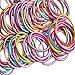 Produktbild aikesi elastische Gummibänder für die Mädchen des Baby Haare des Farbe Charmante des Karamell der Weise 100pcs (zufällige Farbe)