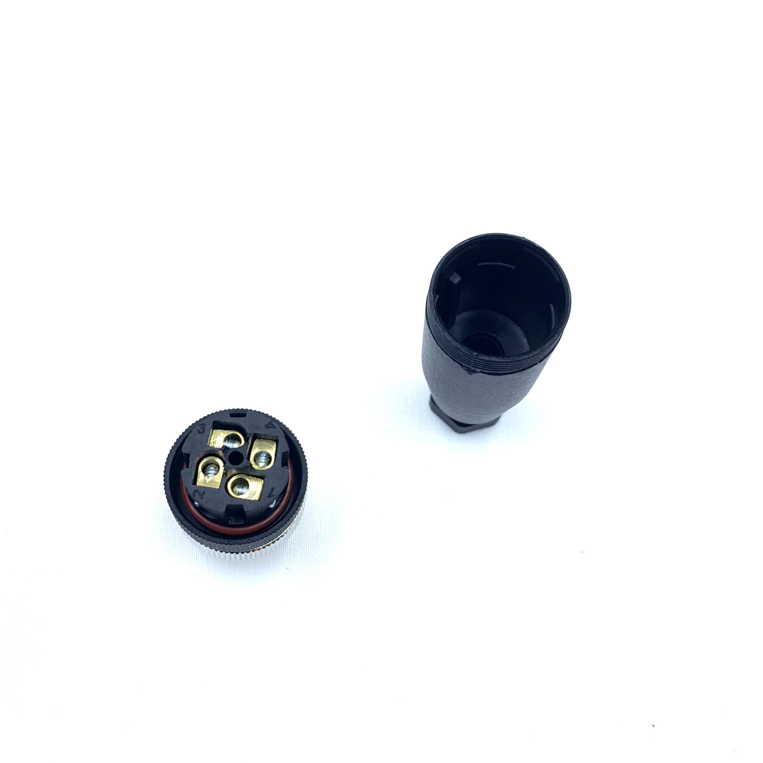 10 Stücke M12 Stecker 4 Polig, D Codierte Rundsteckverbinder 4 Pin vor Ort Installierbarer Schraubanschluss 12mm Aviation Männlicher Steckverbinder IP67 Wasserdicht Industrielle Kreisverbinder