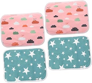 FRCOLOR 4 Peças Tapete De Xixi Para Animais De Estimação Capa De Assento De Hamster Forros De Gaiola Pequenos Animais Almofadas De Xixi De Cobaia Acessórios Almofadas De Xixi De Secagem