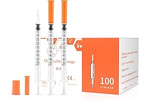 BD Insulin Syringes, U-100 31G x 0.5ml, 5/16 Inch, 100 Pack
