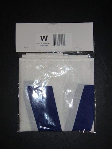 Miniatura 3 de Trade Winds Bandera tejida de Chicago Cubs W Win Rough Tex de 12 x 18, 12 x 18 pulgadas, resistente a la decoloración