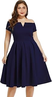 Women's Plus Size Vintage 1950s Party Cocktail Wedding...