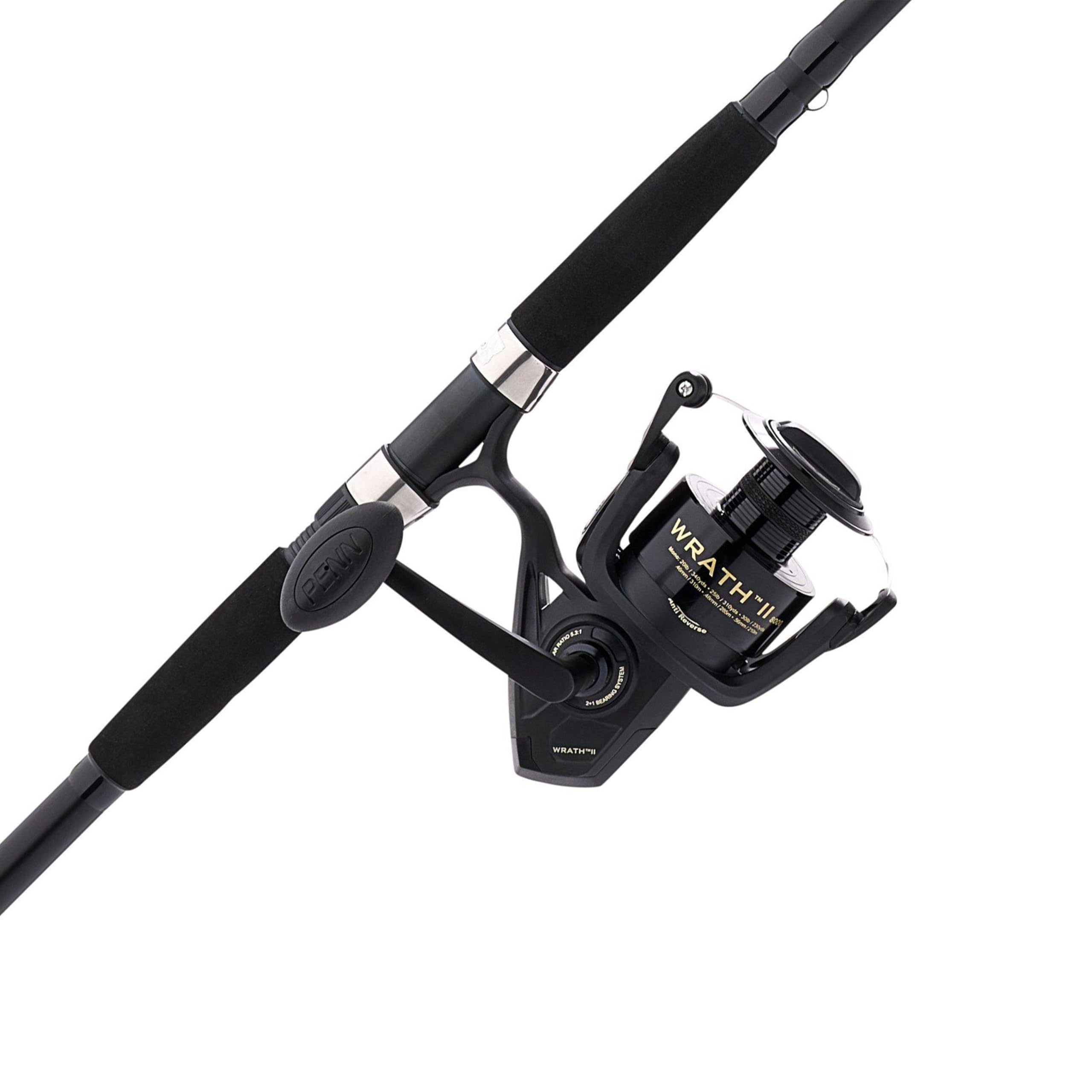 View 2 of ***PARTS ONLY****

PENN 12' Wrath II Fishing Rod and Spinning Reel Combo, Size 8000, Heavy Power, Moderate Fast Action, Corrosion-Resistant Graphite Construction, Lightweight and Durable