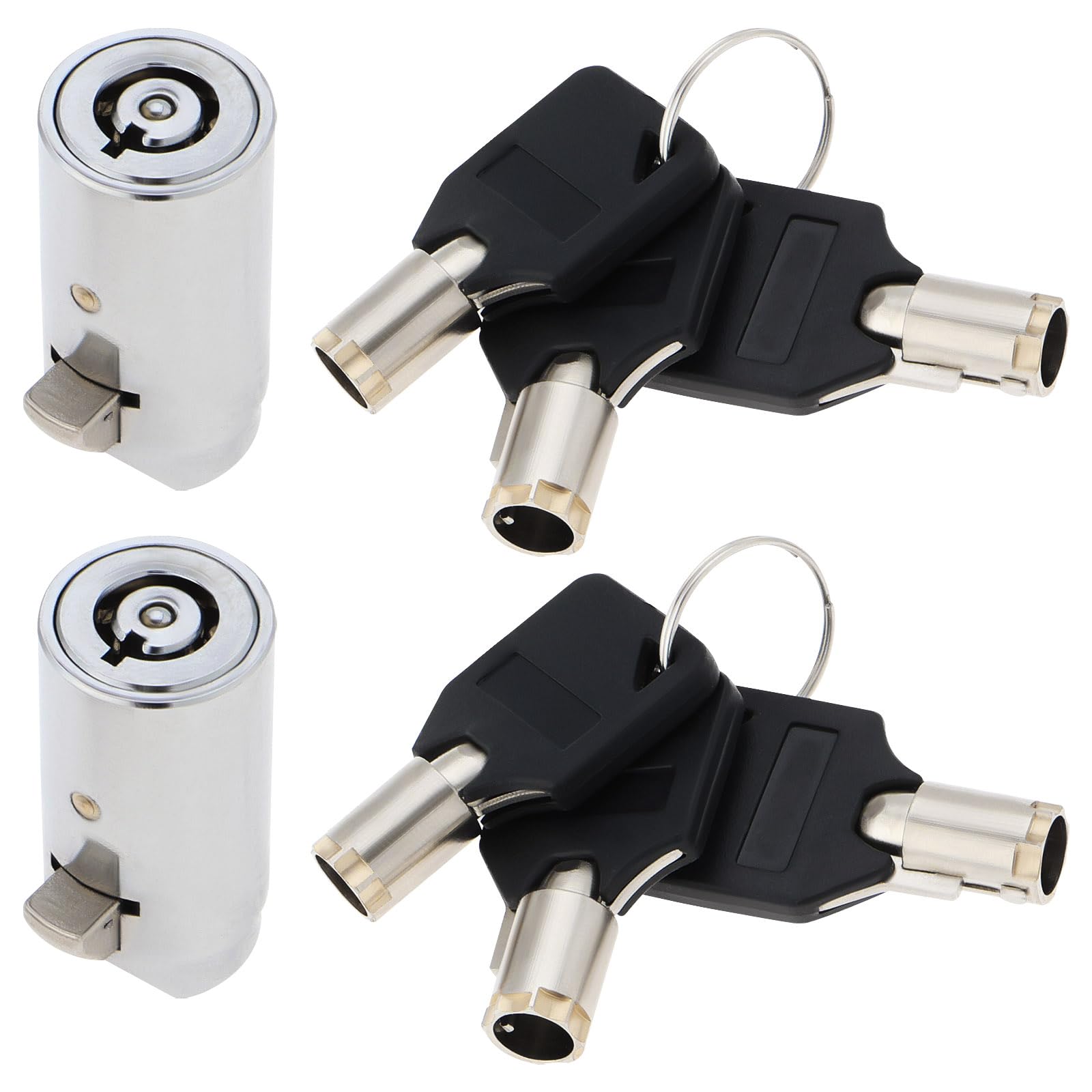 Vgol 2Pcs T-Lock Vending Machine Vending Machine Lock Vending Machine Soda Machine Lock With Tubular Keyway Snack Machine Lock Candy Machine Lock