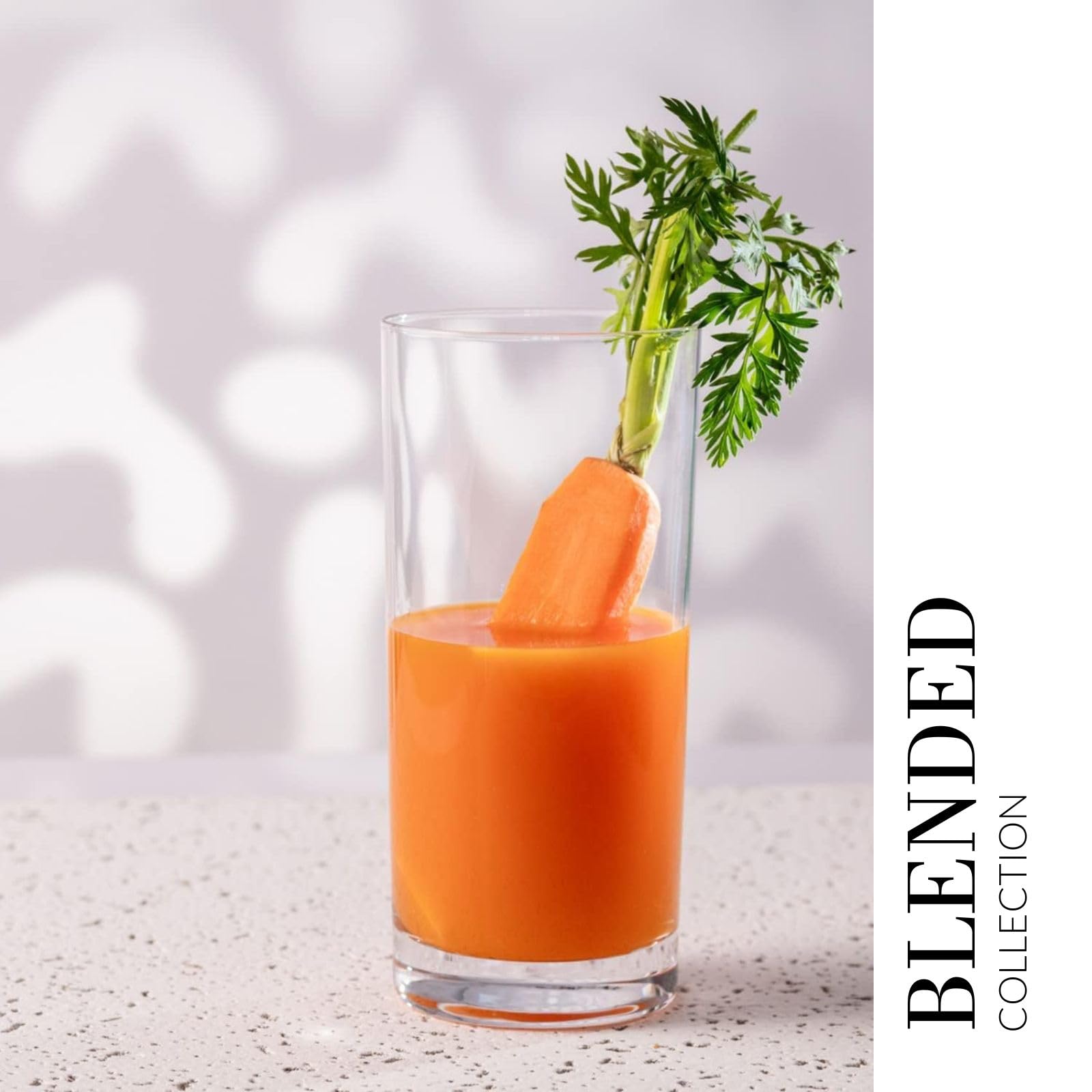 Krosno Blended Verres Hauts 350 ml Lot de 6 – Verre Cristallin Sans Plomb – Verres Long Drink pour Eau, Jus et Cocktails, Gobelets Modernes, Lavable au Lave-Vaisselle