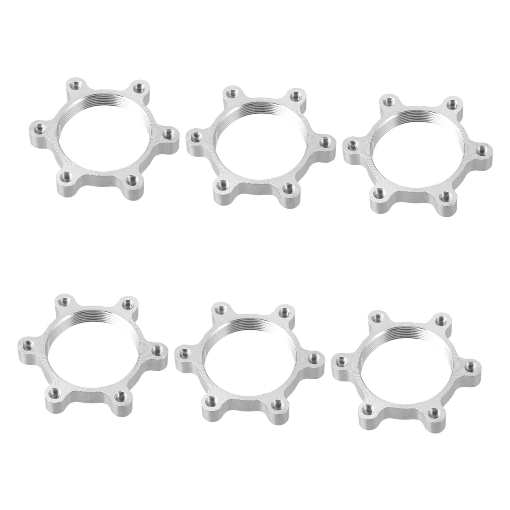 Milisten 6pcs Bike Hub Adapter Disc Brake Center Lock Adapter Bike Brake Rotor Disc for