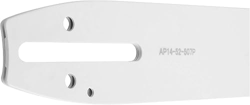 Miniatura 3 de Barra guía de remache único de repuesto de 14 pulgadas y cadena de sierra semicincel de 14 pulgadas para motosierra John Deere CS36 (14 pulgadas de