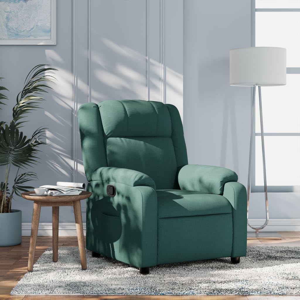 Fauteuil de relaxation en bois et acier avec inclinaison maximale à 135° et poche en tissu