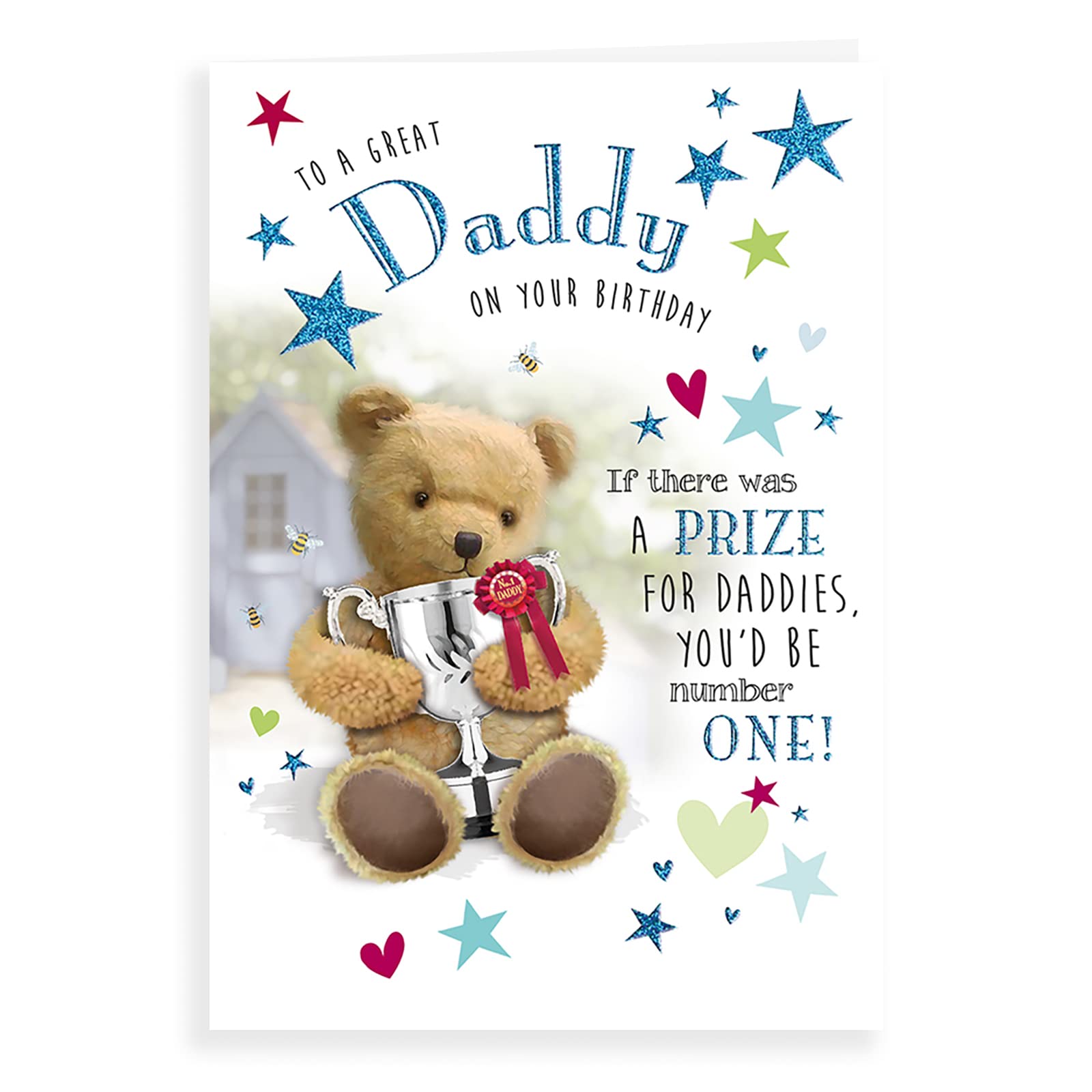 Cute Birthday Card Daddy - 9 x 6 inches - Regal Publishing