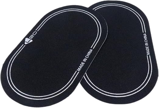 CashBeat 2Pcs Bass Drum Pedal Patch 6.1x3.5 Inch, Fiber Kick Drum Pad