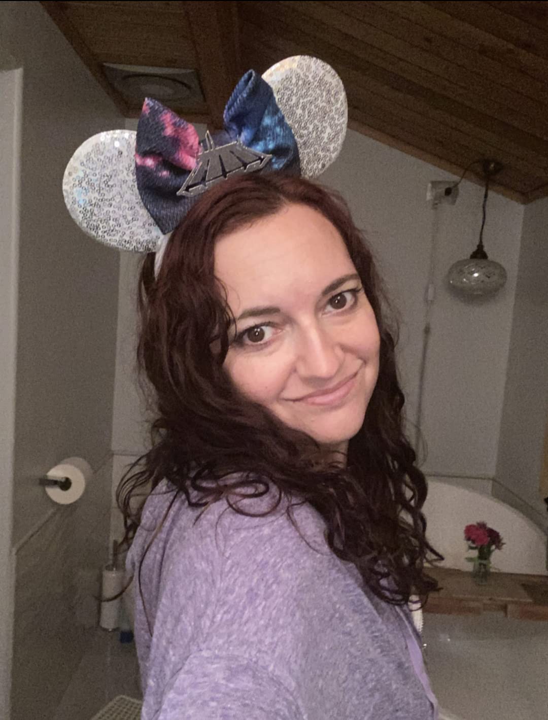 Amazon.com: CLGIFT Galaxy and Space Mountain Mickey Ears  display picture 3