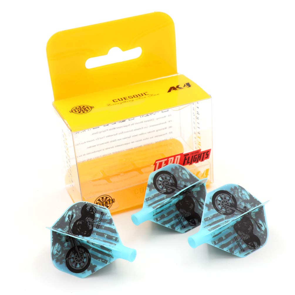 CUESOUL TERO AK4 Dart Flights standard Shape with attractive pattern, Set of 3 pcs โ image 1