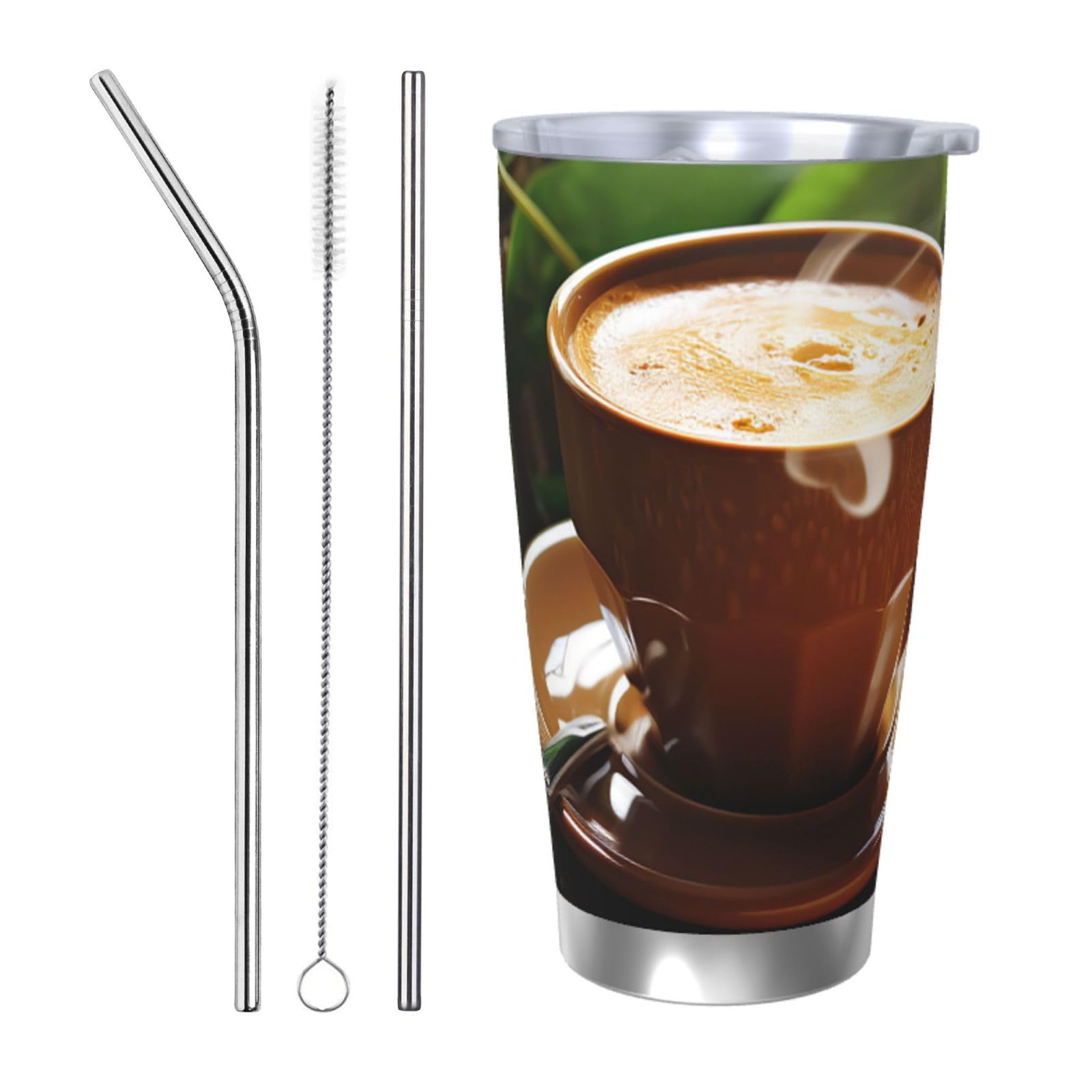 Gobelet isotherme acier inoxydable anti-fuite de 591 ml pour garder le café chaud en voyage