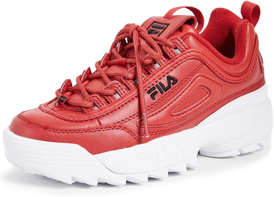 Fila Disruptor II Premium Fashion Sneaker Fila Red/Black/White 9 B (M)