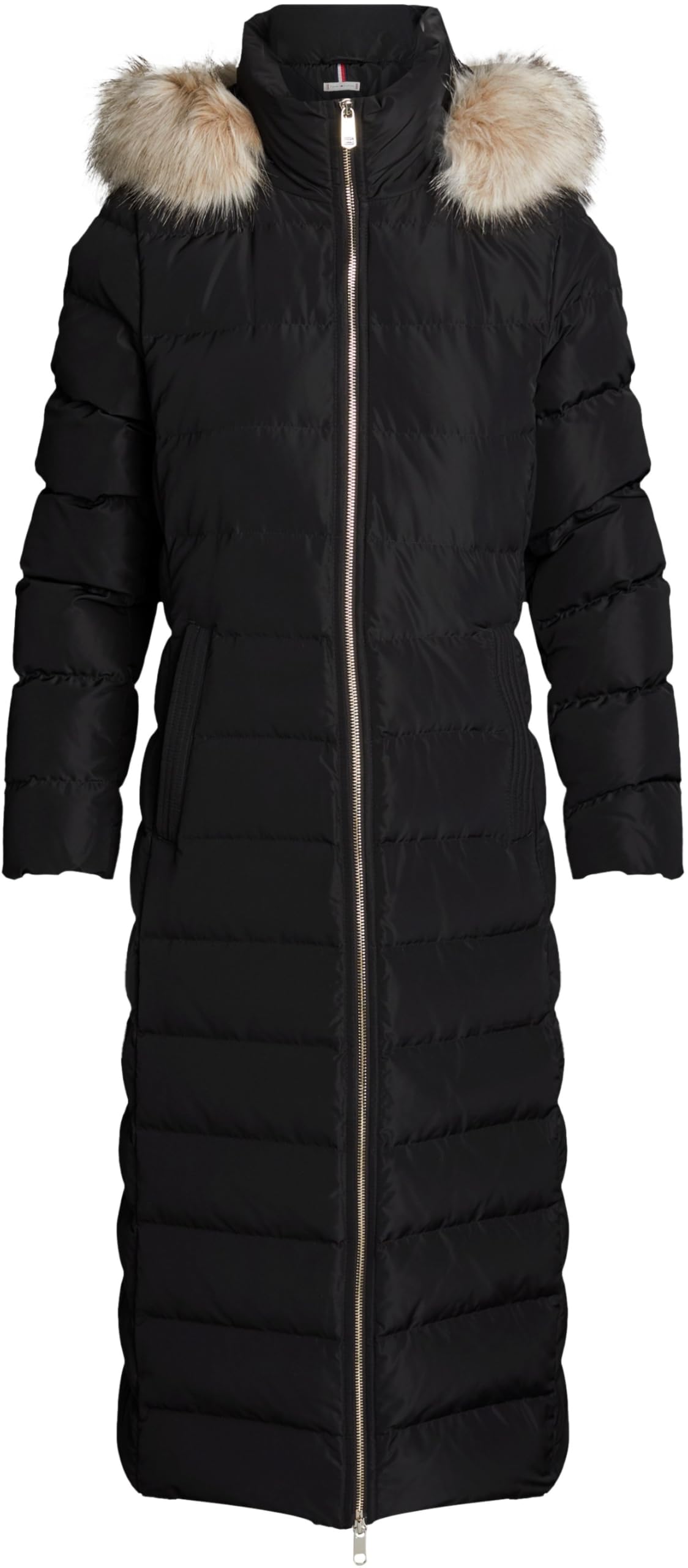 Tommy Hilfiger Płaszcz puchowy Kobiety Heritage Puchowa Tyra Maxi Z Futrem Ww0ww43601