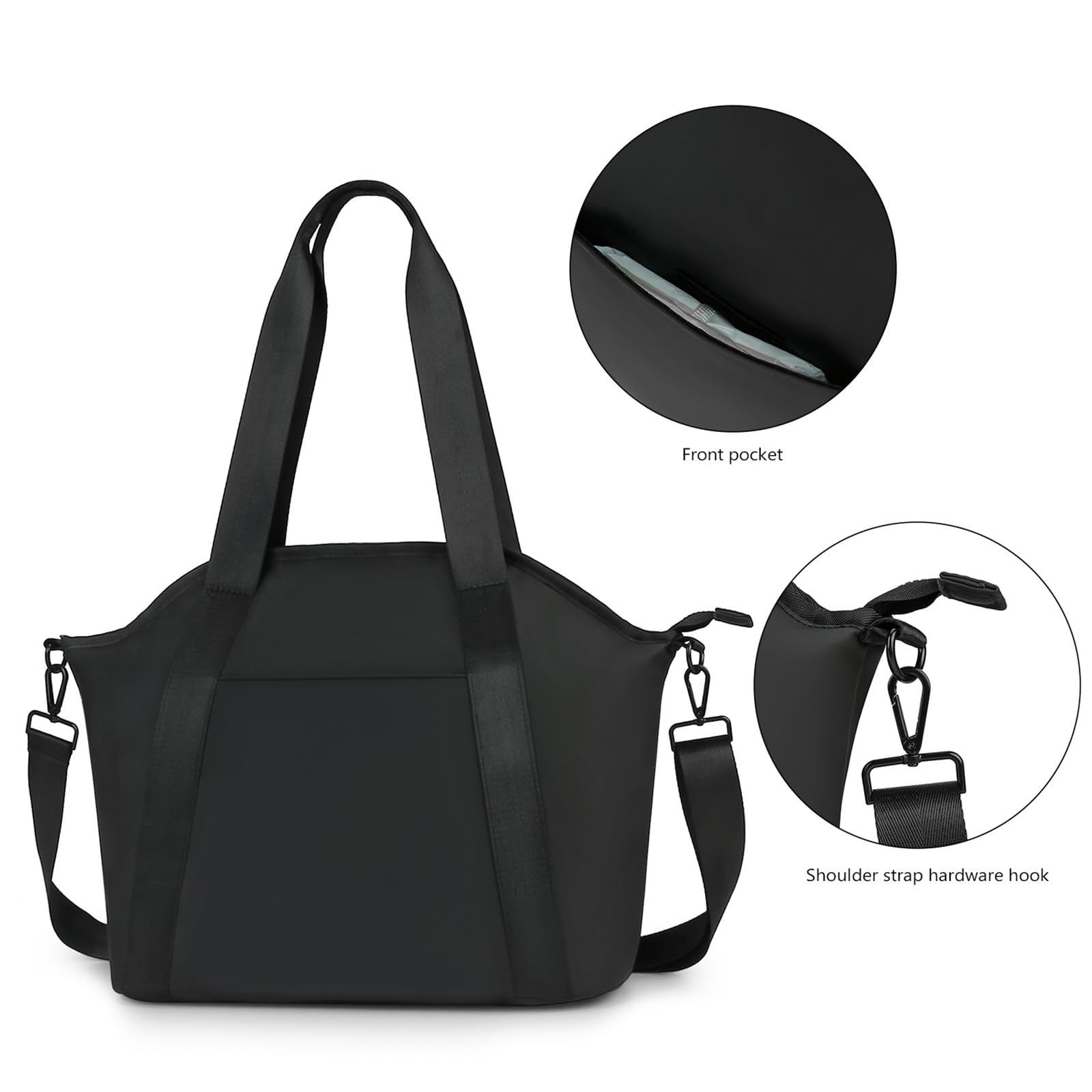 Borsa per pannolini a tracolla per passeggino a tracolla con scomparti multipli a spalla di grande capacità