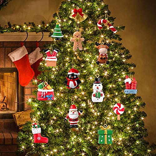 Ornamentos de pendurar para árvore de Natal Garneck, calendário de contagem regressiva de Natal 2020