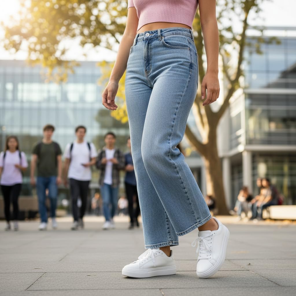 CUSHIONAIRE Women's ROC lace up Sneaker +Comfort Foam, Wide Widths Available - Image 9