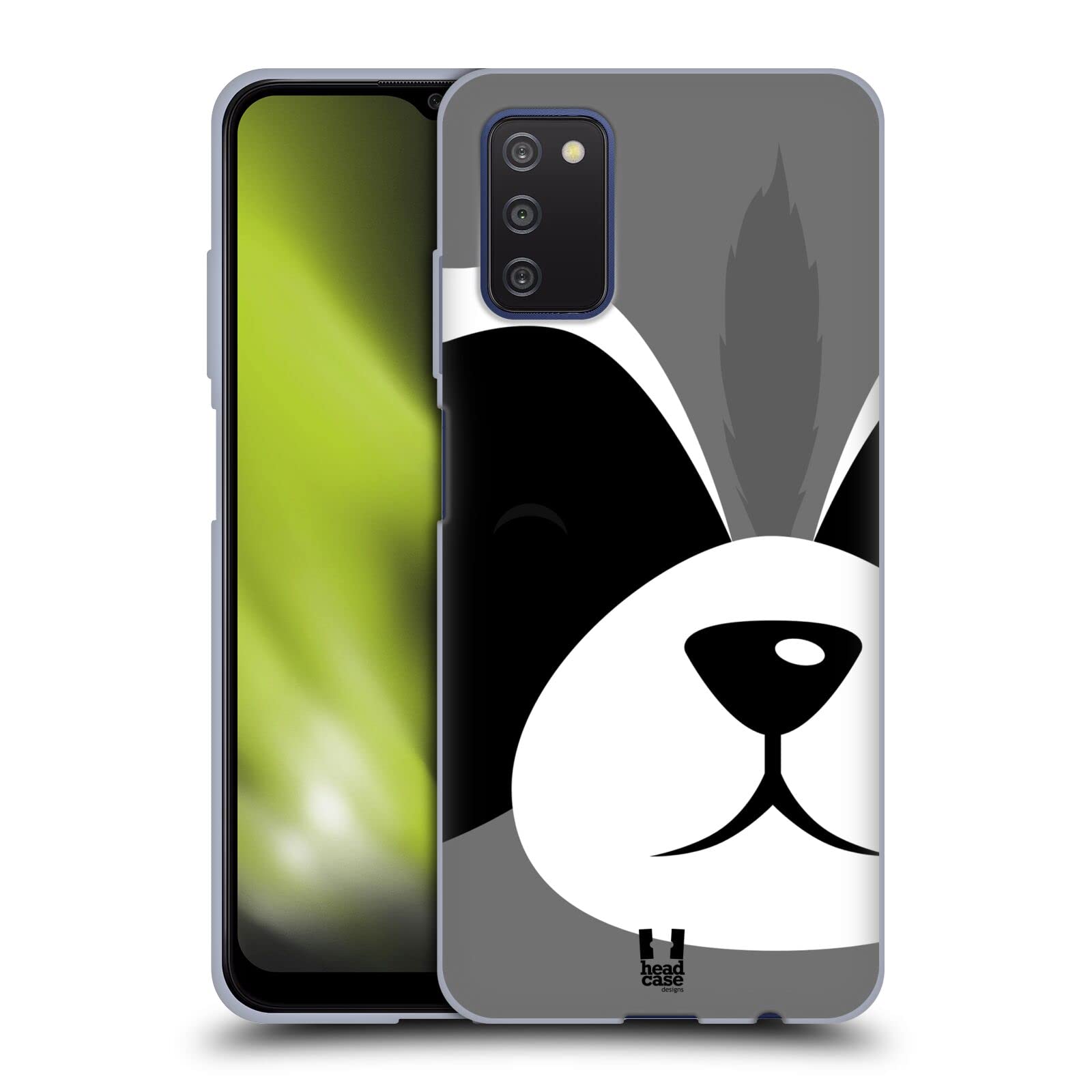 Head Case Designs Raccoon Full Face Animal Portraits Soft Gel Case Compatible with Samsung Galaxy A03s (2021)