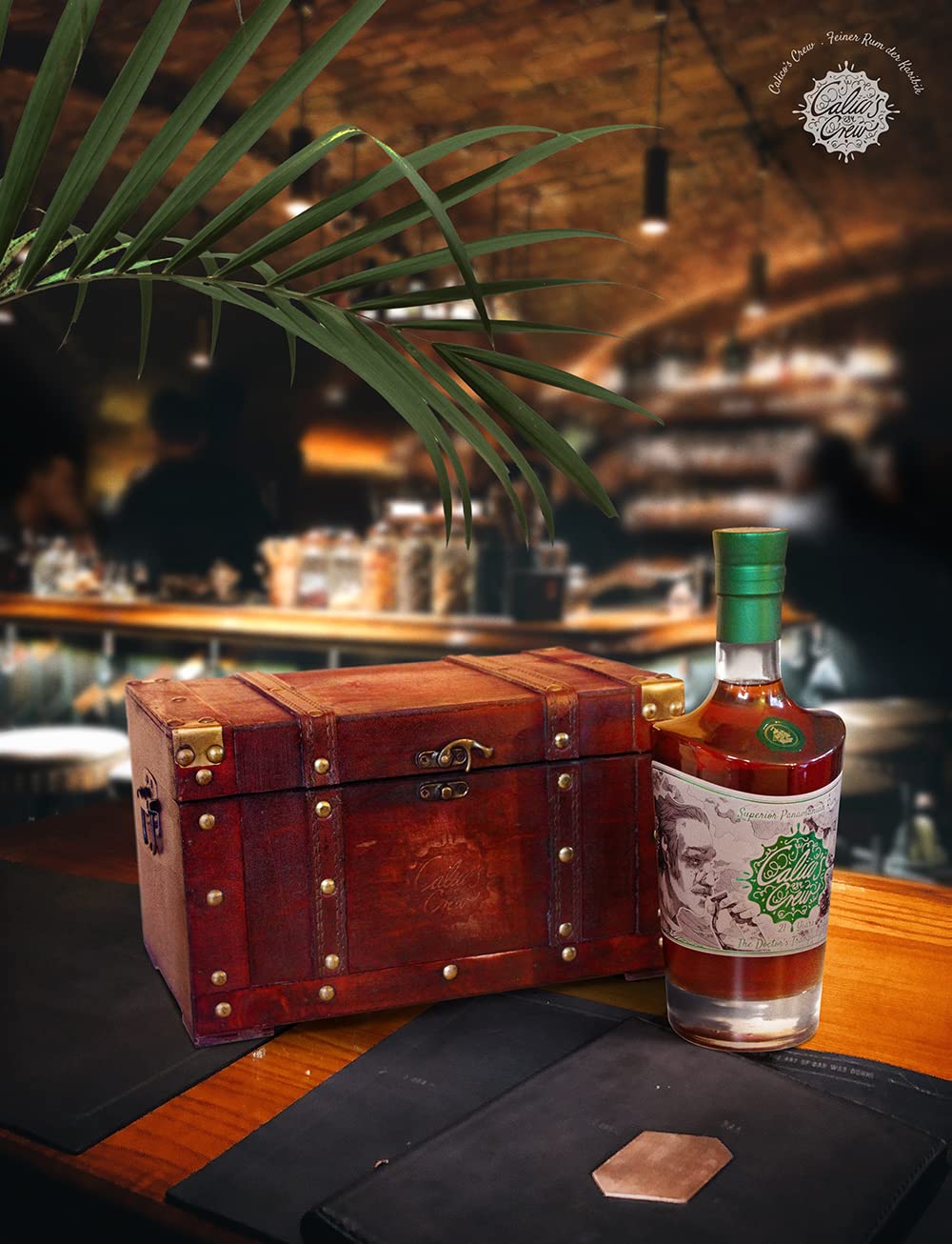 Calico's Crew The Doctors Tranquilizer Luxus Rum in Geschenk Holz-Schatztruhe