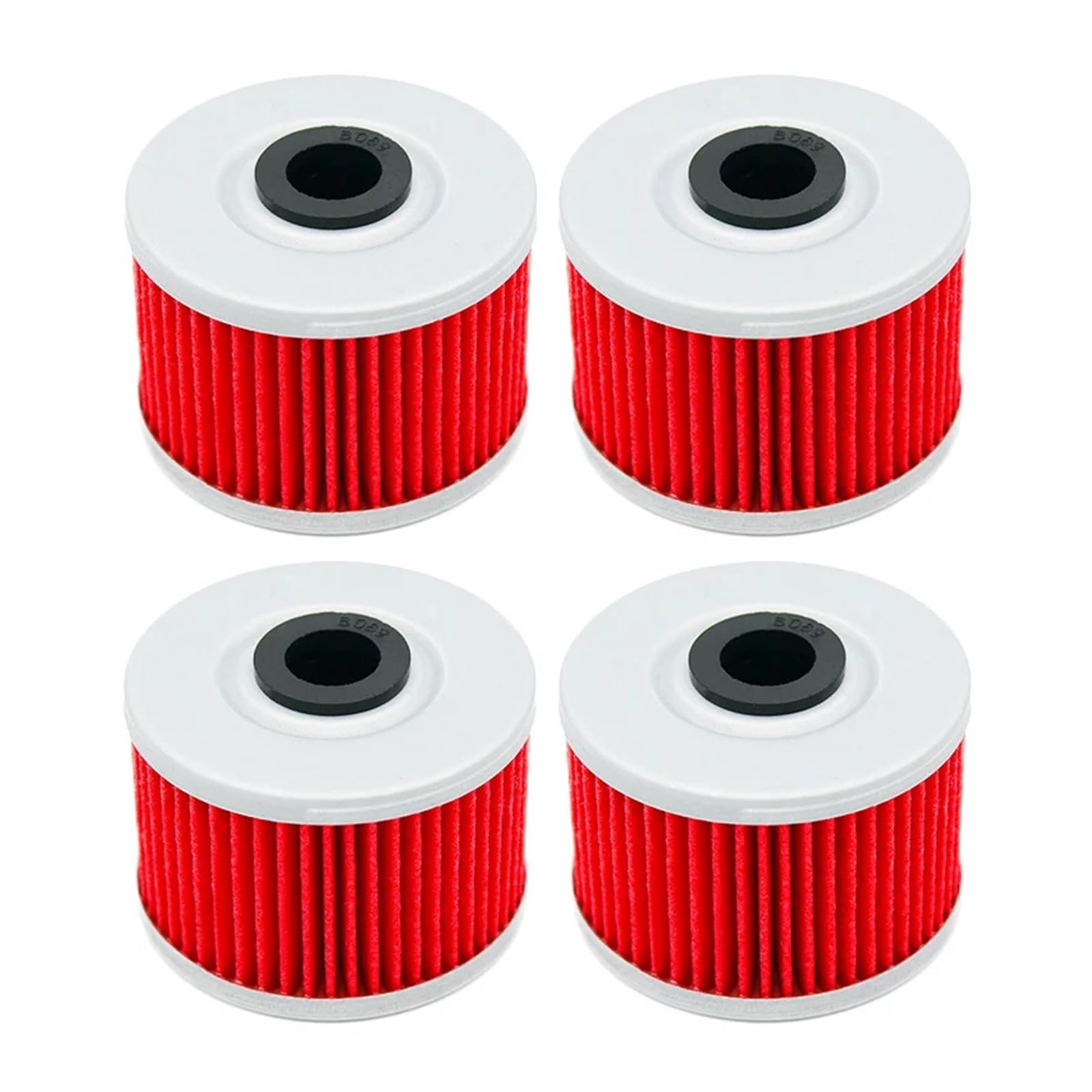Motorcycle Oil Filter for Xl250R XL350R XL600R XL600L XR250R XR250L XR350R XR400R XR440 XR500R XR600R XR650R XR650L XBR500(Red-4 pcs)