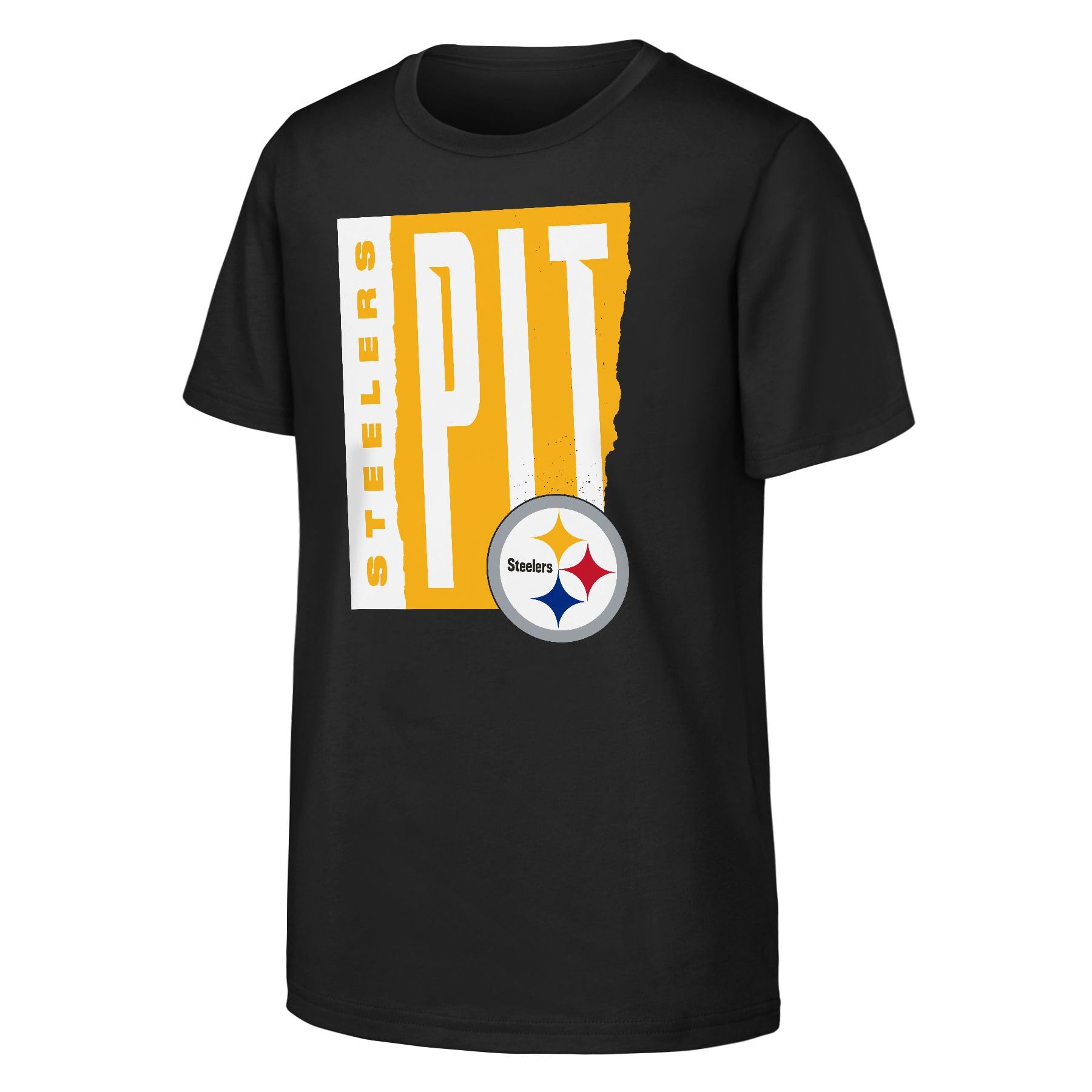 NFL Boys Tear It Up Tee Short Sleeve T-Shirt, Black, 5-6 Years EU