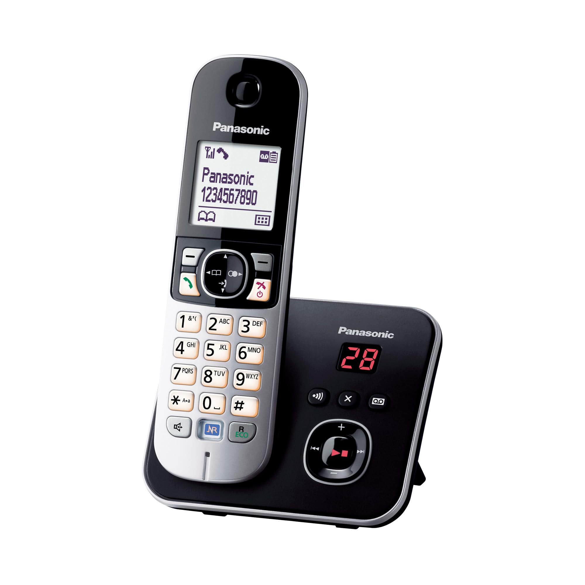 Panasonic Cordless Phone KX-TG6821 Single Silver Answering Machine