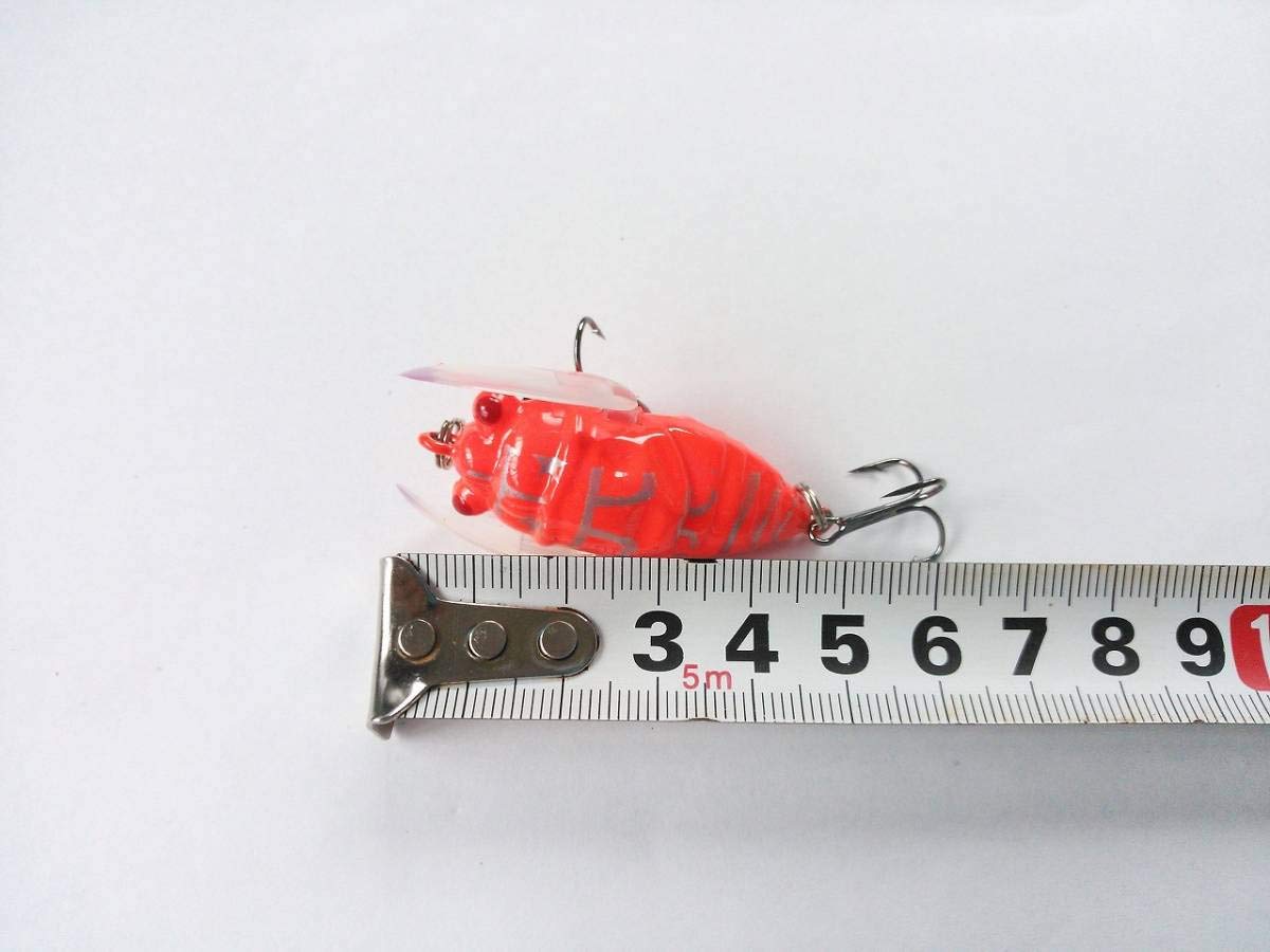 (美品)トップウォーター　プラグ　4個セット Amazon.co.jp: セミ型ルアー トップウォーター ノイジー 4色