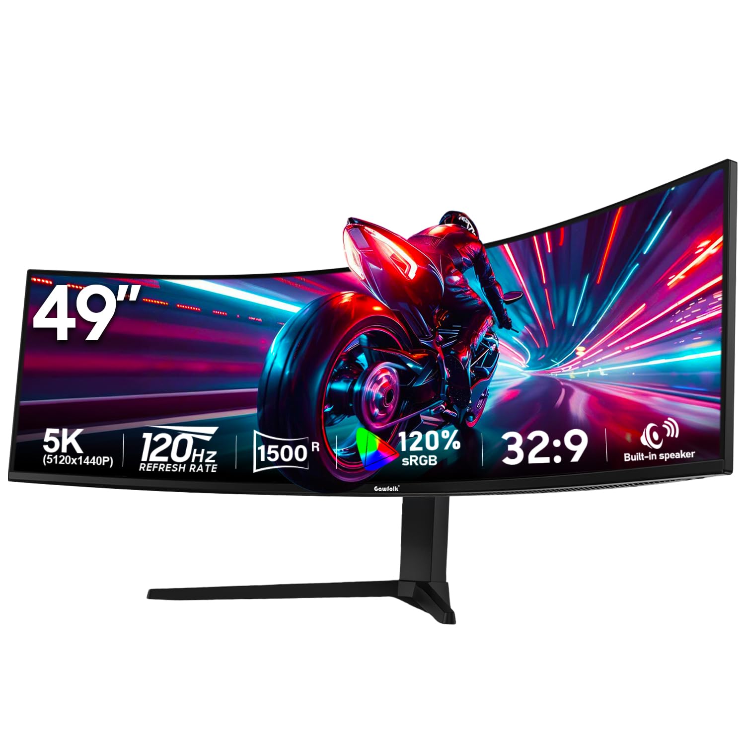 Gawfolk 49 Inch Curved Gaming Monitor