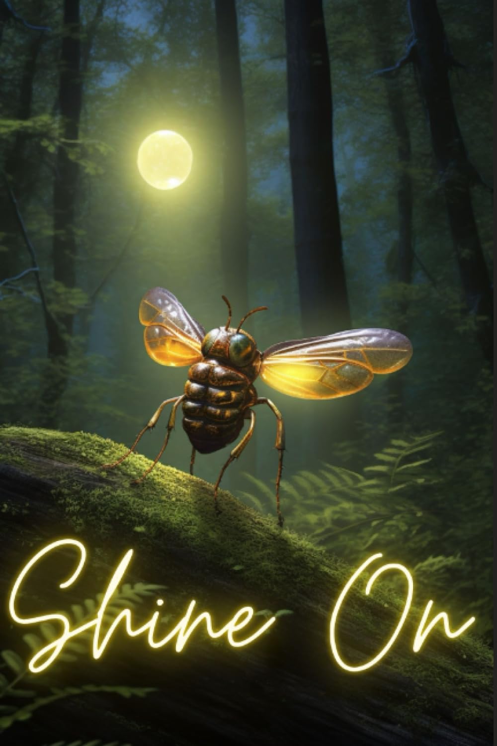 Firefly/Lightning Bug "Shine On" Notebook, Journal, Planner, Gift, 150 pages