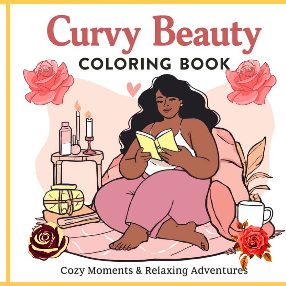 Curvy Beauty Coloring Book: Cozy Moments & Relaxing Adventures: Self-Love, Body Positivity & Cozy Lifestyle Designs