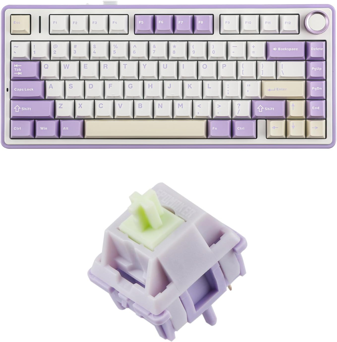 Amazon.com: EPOMAKER x Aula F75 Gasket Mechanical Keyboard+30 PCS ...