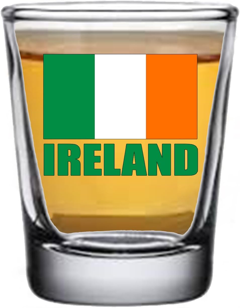Rogue River Tactical Ireland Irish Flag Outline Shot Glass Gift
