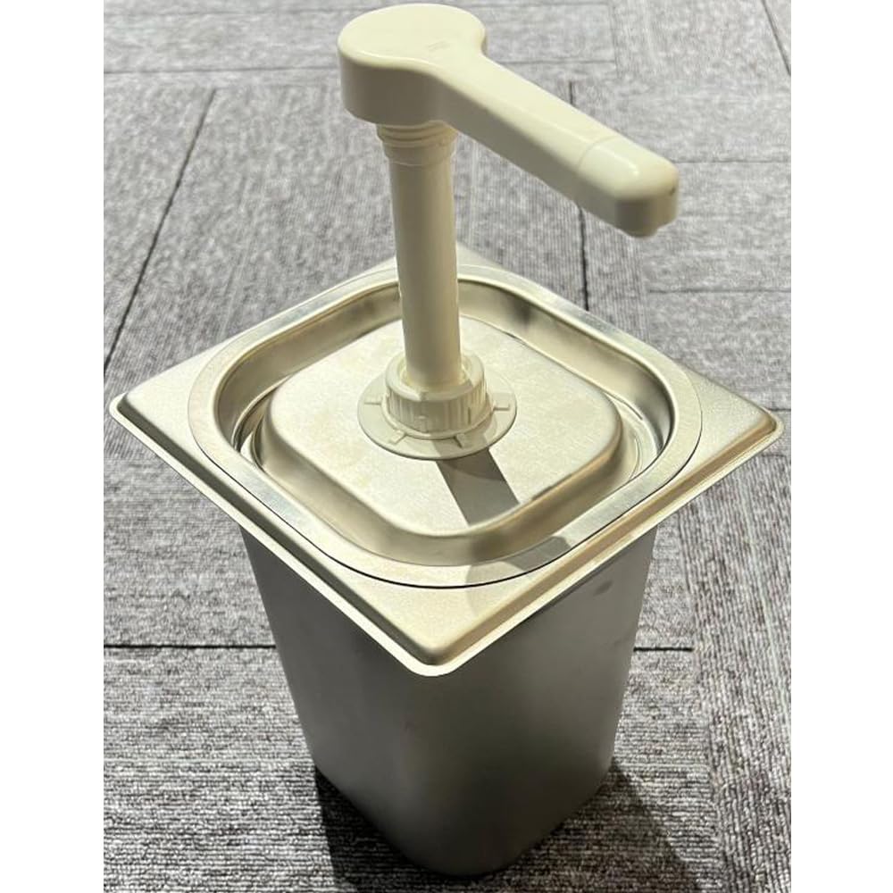 Pompa dispenser per salse in acciaio inox, erogatore per condimenti, 3,4 l, per cucina e ristorante, per ketchup, condimenti per insalata, salsa di soia, aceto, maionese (JLT-1035P)