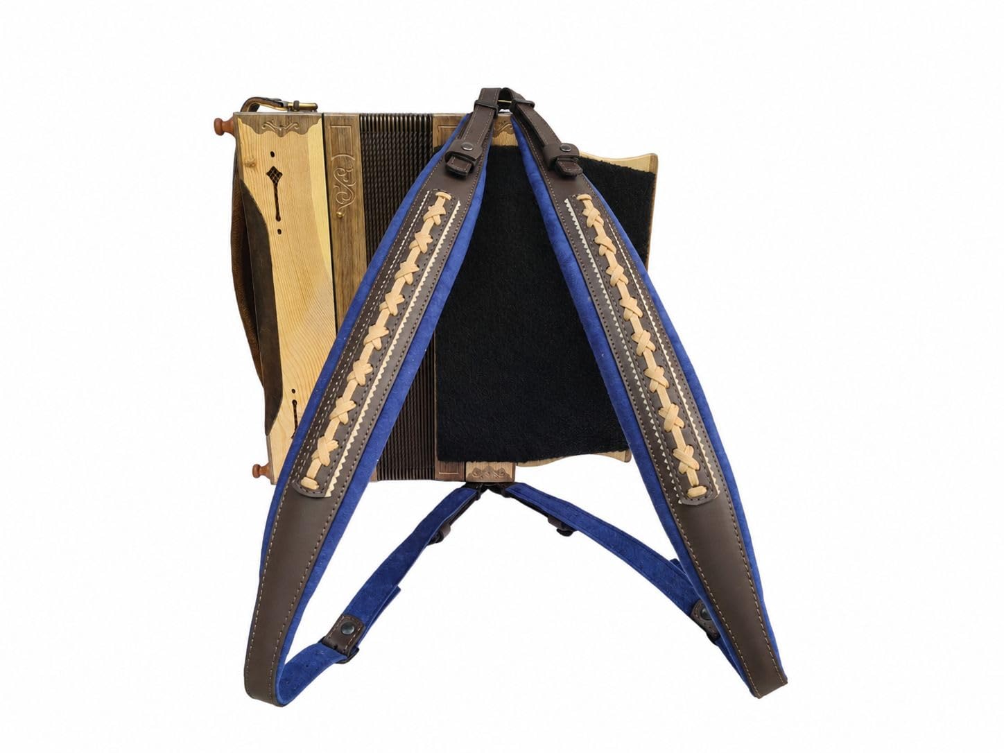 Generisch Steirische Harmonika Harmonikariemen Extravagant blau