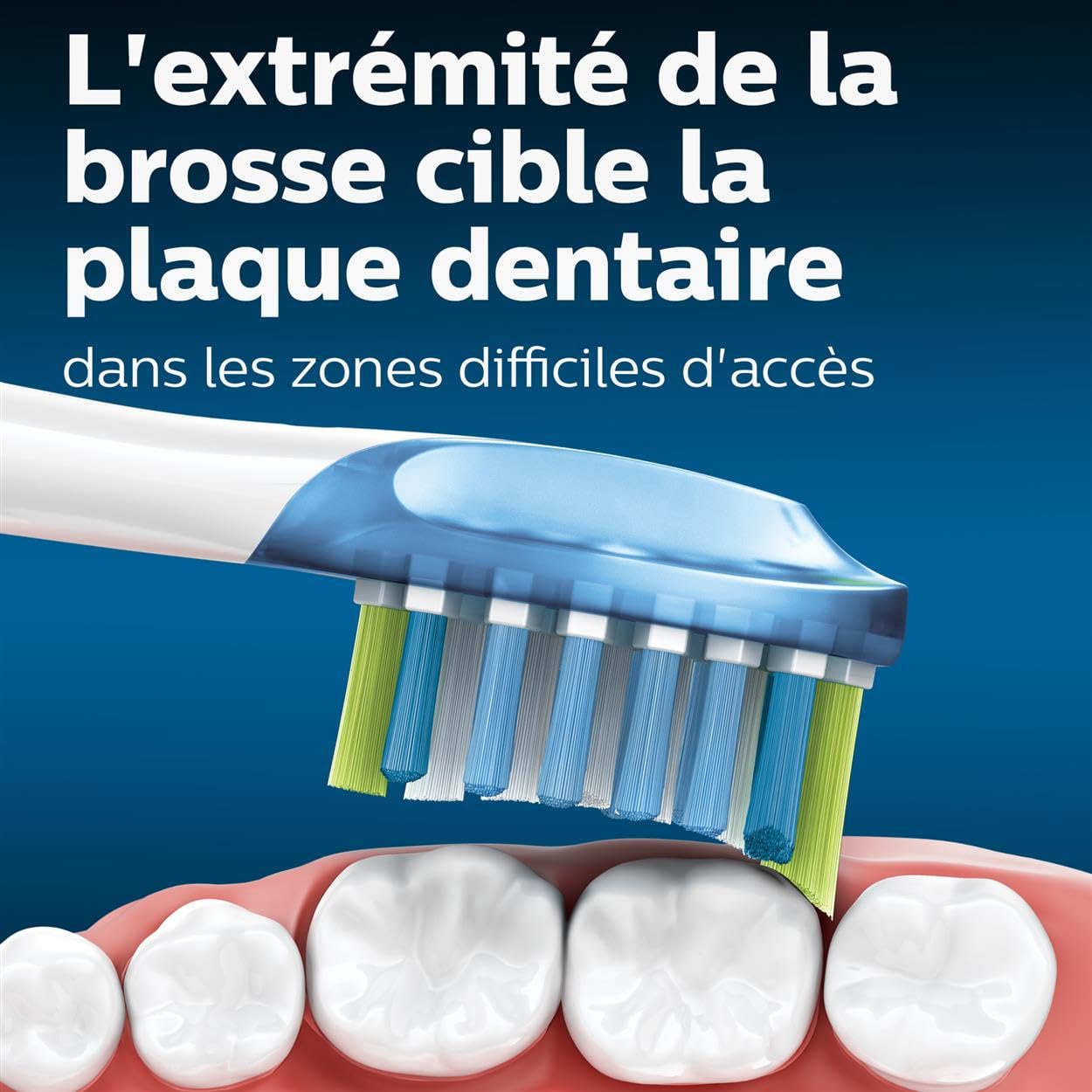 Philips Sonicare Lot de 2 têtes de brosses à dents électriques soniques C3 Premium Plaque Defence, Blanc (Modèle HX9042/17)