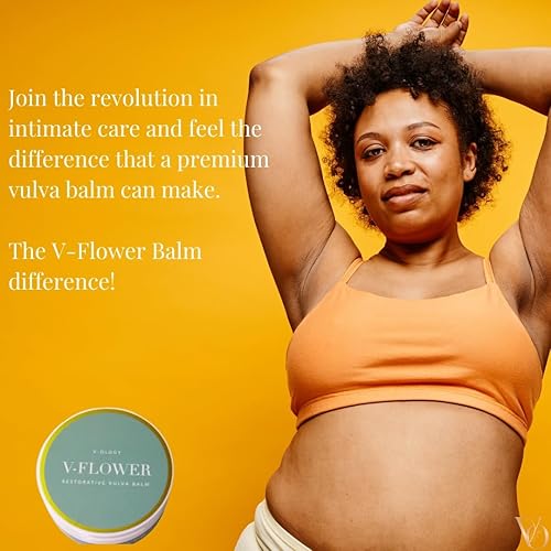 Miniatura 5 de V-Ology V-Flower Balm - Bálsamo orgánico vulva, alivia la sequedad femenina, picazón, enrojecimiento, ardor, olor, rozaduras e irritación,