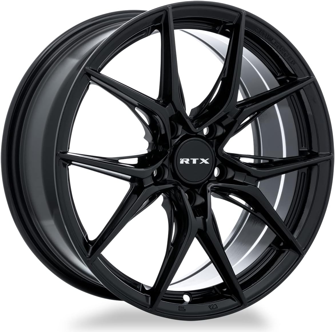 RTX® • 082843 • Slick • Gloss Black • 19x8.5 5x114.3 ET42 CB73.1, Truck, Wheel