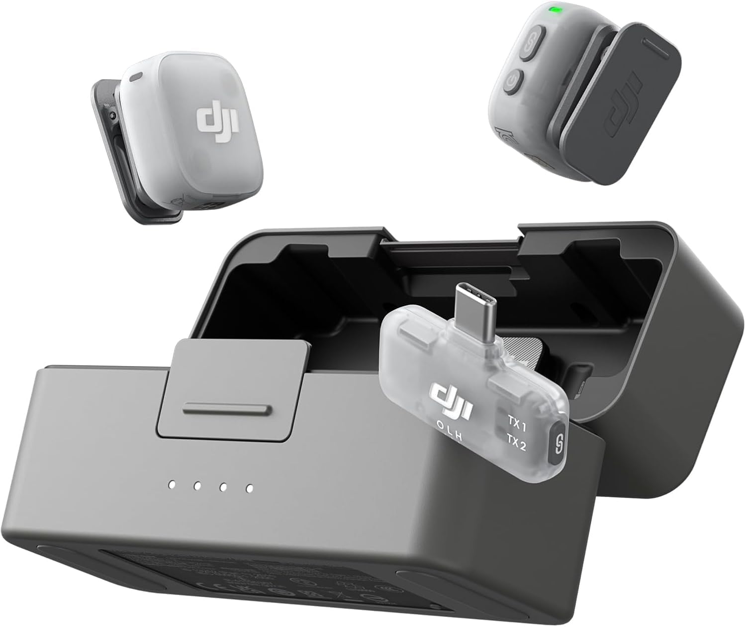 DJI Mic Mini 2 Wireless Lavalier Microphone, 2 TX + 1 Mobile RX + Charging Case, Bluetooth, Noise Cancelling, 400m Range, for iPhone/Android/Camera-image-41