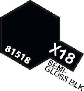 Tamiya 81518 Acrylic Mini X-18 Semi Gloss Black