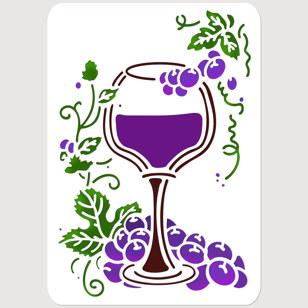 Amazon.com : NBEADS Grape Wine Glass Painting Stencil, 8.3x11.7 Inch Fruit Plant Journal Stencils Hollow Out Art and Craft Stencils Reusable Templates for Painting Journaling Diary Scrapbook : Arts, Crafts & Sewing amazon-com-nbeads-grape-wine-glass-painting-stencil-8-3x11-7-inch-fruit-plant-journal-stencils-hollow-out-art-and-craft-stencils-reusable-templates-for-painting-journaling-diary-scrapbook-arts-crafts-sewing