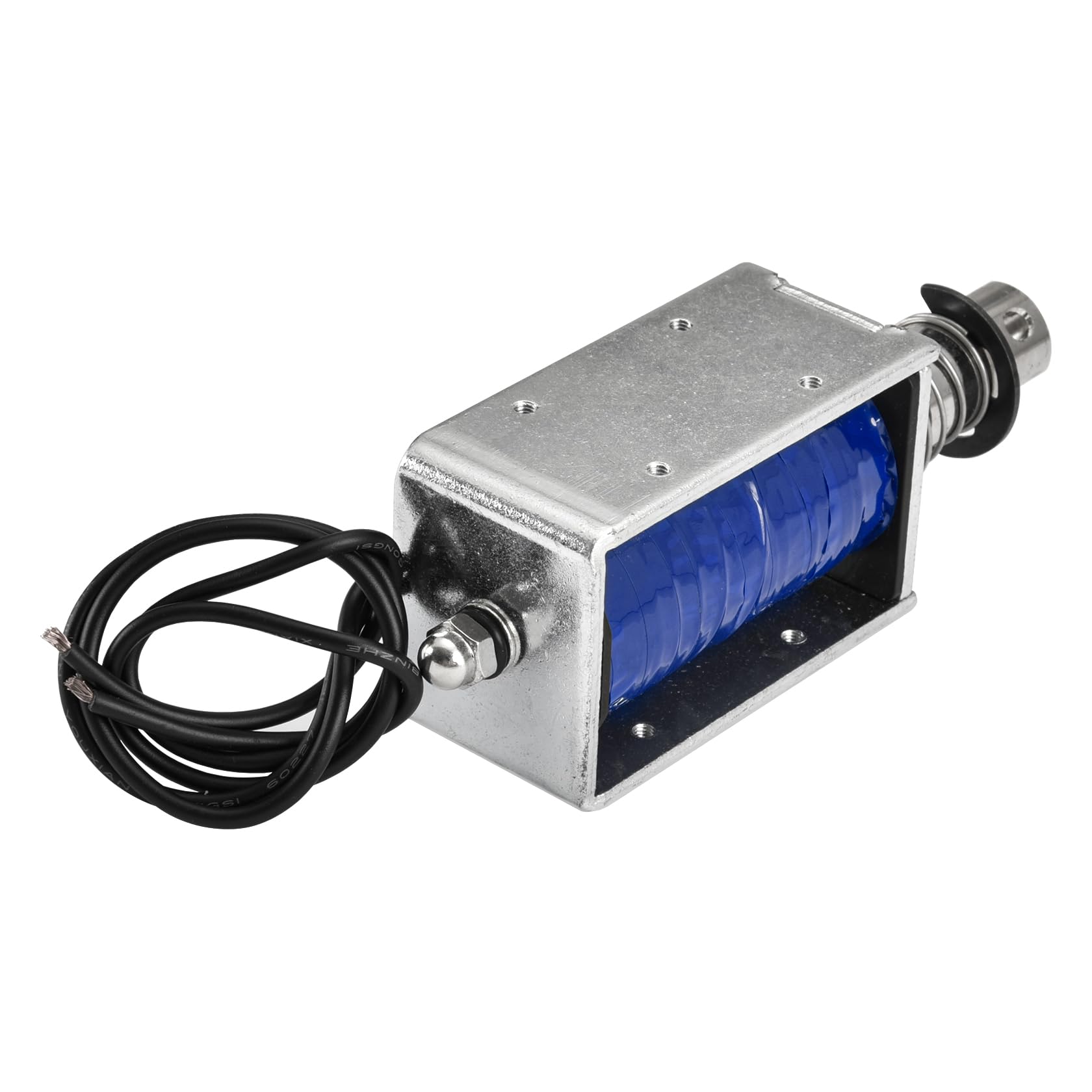 Heschen Électroaimant solénoïde, HS-1564B, DC24V 1.5A, course 20 mm, force 60N, type Push Pull, cadre ouvert, mouvement linéaire