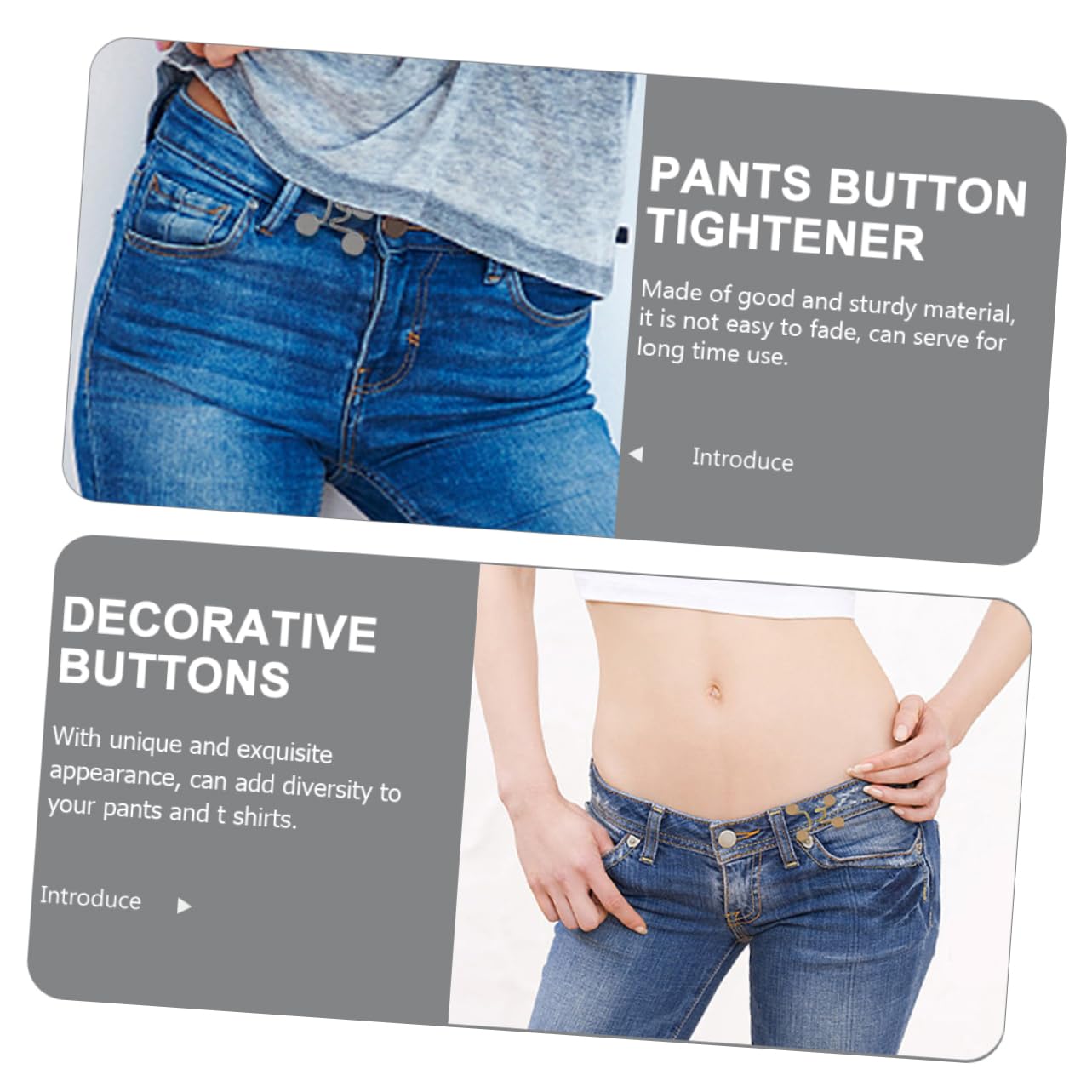Tofficu 36 Juegos Hebilla De Disciplina De Cintura. Correas De Cincha Botón Ajustable Para Jeans Hebilla De Cintura Sin Coser Liberar Pernos De Palanca Pantalón Tensor De Cintura Metal