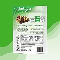 Vista 9 de JOJO's Dark Chocolate Pistachio Almond Cranberry, Healthy Snack, Low Sugar, Low Carb, Gluten Free, Non GMO, Paleo & Keto Friendly, Made with Plant