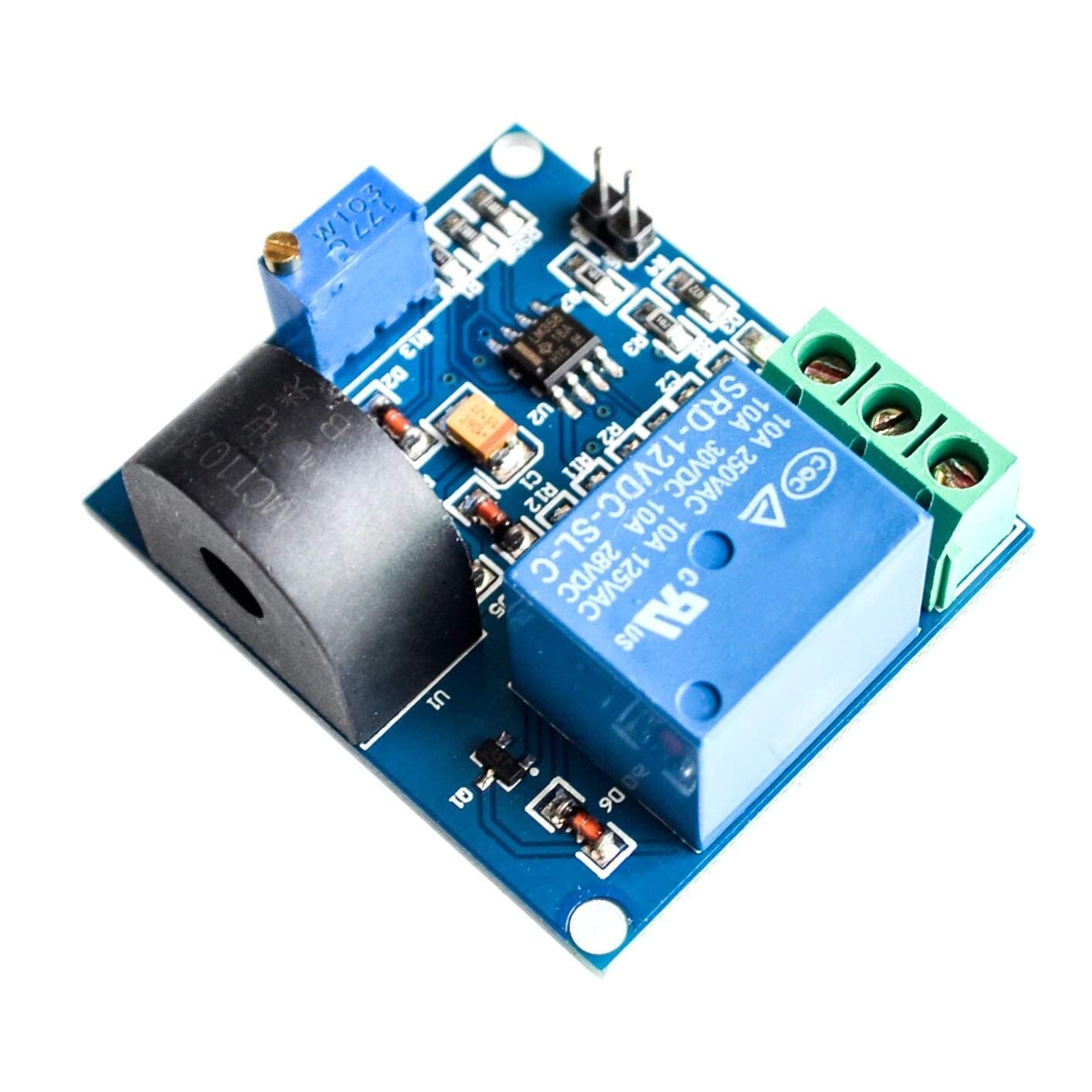Robodo 5A overcurrent protection sensor module AC current detection sensor 12V relay Switch-image-35