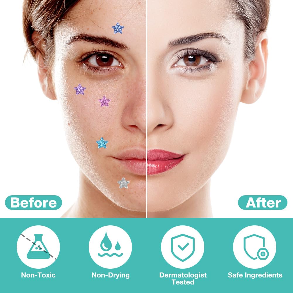 BUTBU Pimple Patches, 400 Pieces Star Hydrocolloid Spot Patches, Mighty Blemish Patches - Image 3