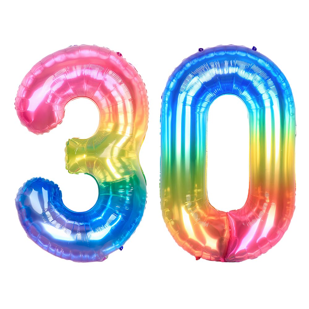 Foil Globo Número 5 Azul 40" (101cm), Inflable Helio o aire, Gigante Numeros 0-9, 10-19, 20-29, 30-100, Grande Globos Decoración para La Boda Aniversario y Cumpleaños Fiestas — view 221